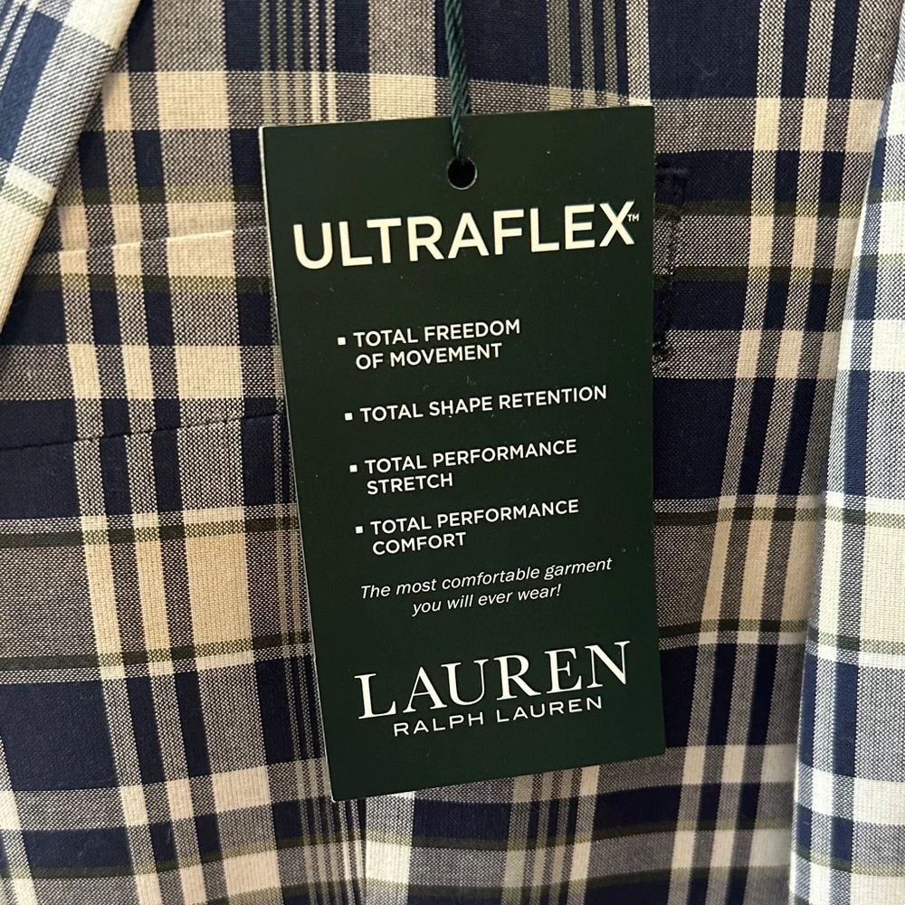 Ralph Lauren Navy and White Plaid Blazer - Picture 2 of 4